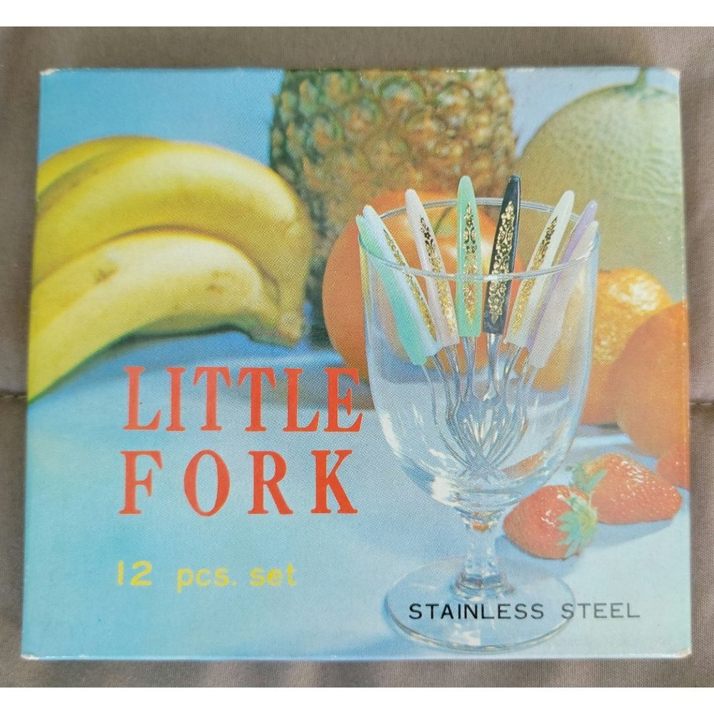 Vintage Little Fork Stainless Steel 12 pc Set
